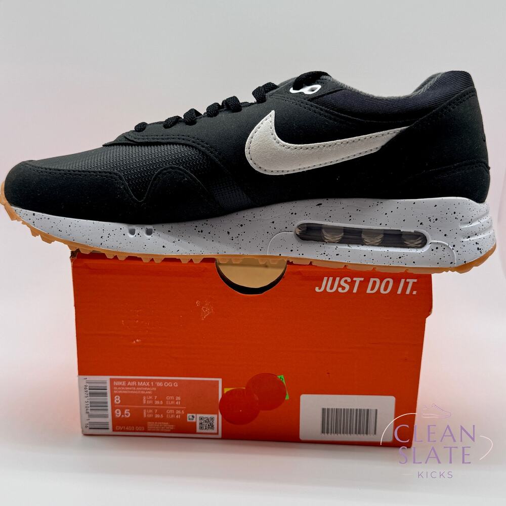 Nike Air Max 1 86 OG G Golf Black White Anthracite DV1403-003 Men 8